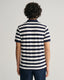 Gant Wide Striped Piqué Polo Shirt-Tops-Gant-Evening Blue-M-Diffney Menswear