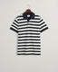 Gant Wide Striped Piqué Polo Shirt-Tops-Gant-Evening Blue-M-Diffney Menswear