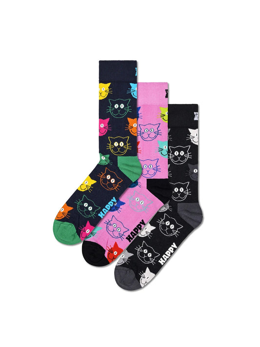 Happy Socks Cat 3 Pack Box Set