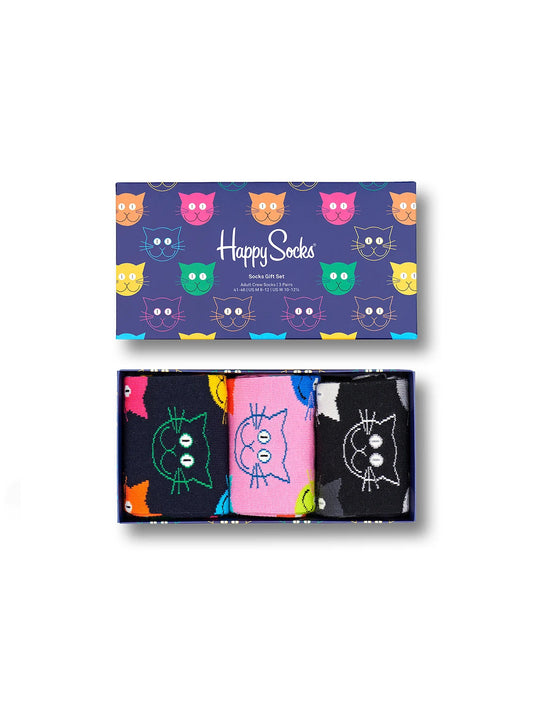 Happy Socks Cat 3 Pack Box Set