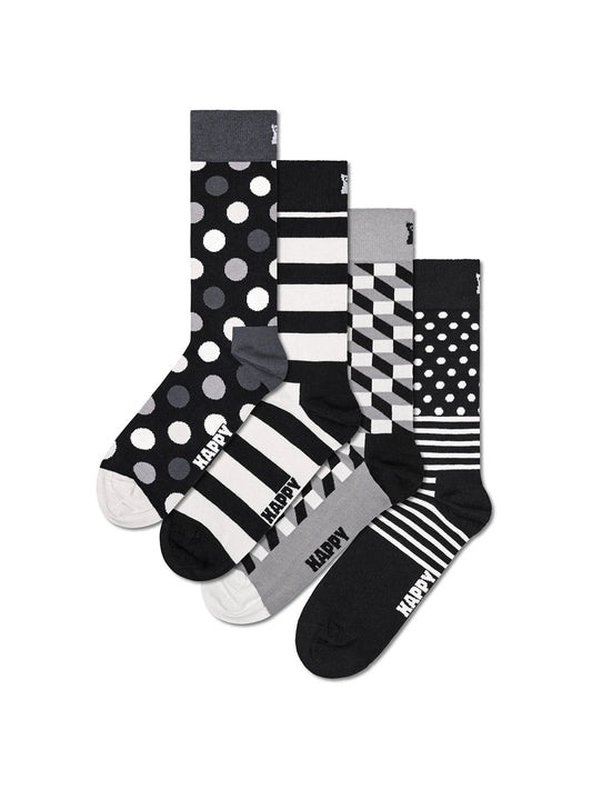 Happy Socks Classic Black & White Gift Set