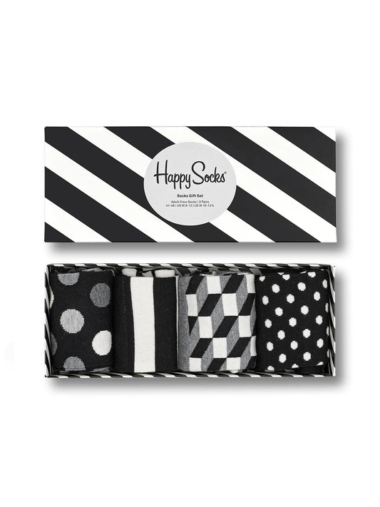 Happy Socks Classic Black & White Gift Set