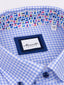 Marnelli Scott Gingham Checked Cotton Shirt-Casual shirts-Marnelli-Blue-S-Diffney Menswear