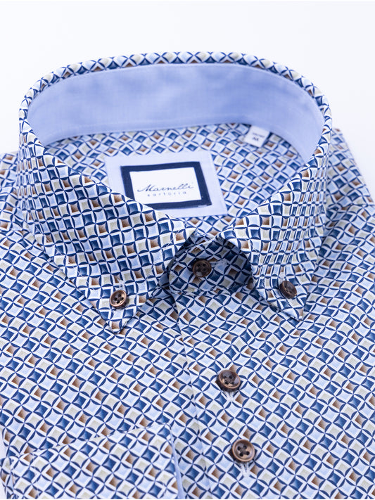 Marnelli Scott Retro Print Shirt