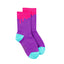 Pink Paint Drip Bamboo Sock (seamless toe)
