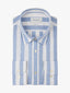 Profuomo Cotton-Linen Striped Shirt-Casual shirts-Profuomo-Blue-S-Diffney Menswear