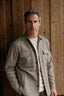 R2 Amsterdam Herringbone Flap-Pocket Overshirt