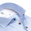 R2 Blue Pied de Poule 2 Ply Print Cotton Shirt-Casual shirts-R2-Blue-38-Diffney Menswear