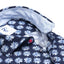 R2 Floral Print Linen Shirt-Casual shirts-R2-Navy-38-Diffney Menswear