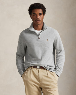 Ralph Laren Estate-Rib Quarter-Zip Pullover
