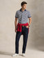 Ralph Lauren Custom Slim Fit Striped Mesh Polo Shirt