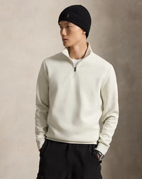 Ralph Lauren Double-Knit Quarter-Zip Pullover