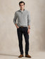 Ralph Lauren Mesh-Knit Cotton Quarter-Zip Sweater