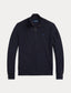 Ralph Lauren Mesh-Knit Cotton Quarter-Zip Sweater