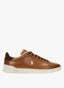 Ralph Lauren Smooth Leather Low Top Sneaker - Tan