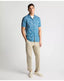Remus Uomo Blue Tapered Short Sleeve Casual Shirt