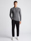 Remus Uomo Long Sleeve Polo Half Button Polo Shirt