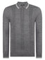 Remus Uomo Long Sleeve Polo Half Button Polo Shirt