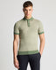 Remus Slim Fit Knitted Cotton Short-Sleeve Polo-Tops-Remus Uomo-Green-S-Diffney Menswear