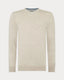 Remus Uomo Stone Long Sleeve Crew Neck Sweater