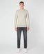 Remus Uomo Stone Long Sleeve Crew Neck Sweater