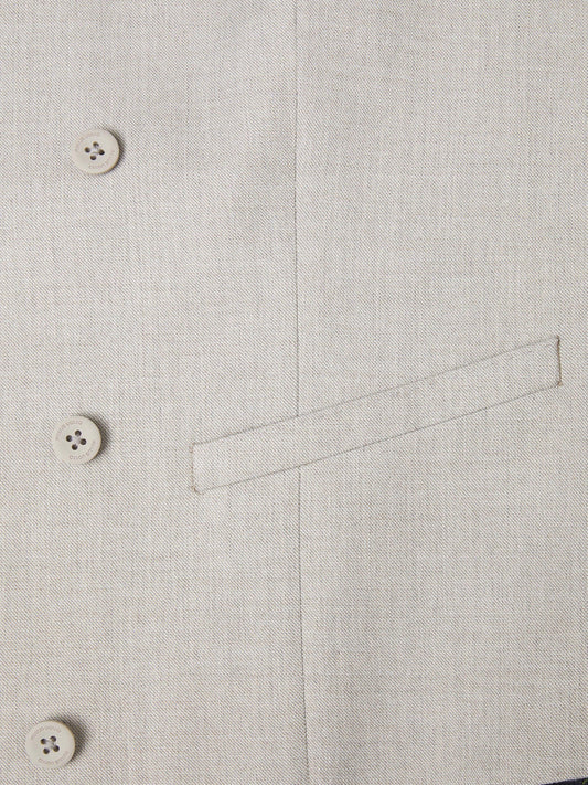 Remus Uomo Stone Malfi Waistcoat-Waistcoats-Remus Uomo-92 Beige-36-Diffney Menswear