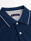 Rockbay Subtle Contrast Details Polo Shirt