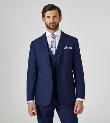 Skopes Harcourt Tailored Suit Jacket Tweed Effect