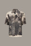 Strellson Short Sleeve Black Pattern Shirt-Casual shirts-Strellson-Beige-S-Diffney Menswear