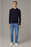 Strellson Virgin Wool Long Sleeve Half-zip Polo