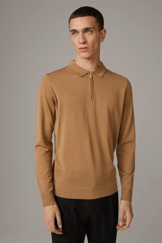 Strellson Virgin Wool Long Sleeve Half-zip Polo